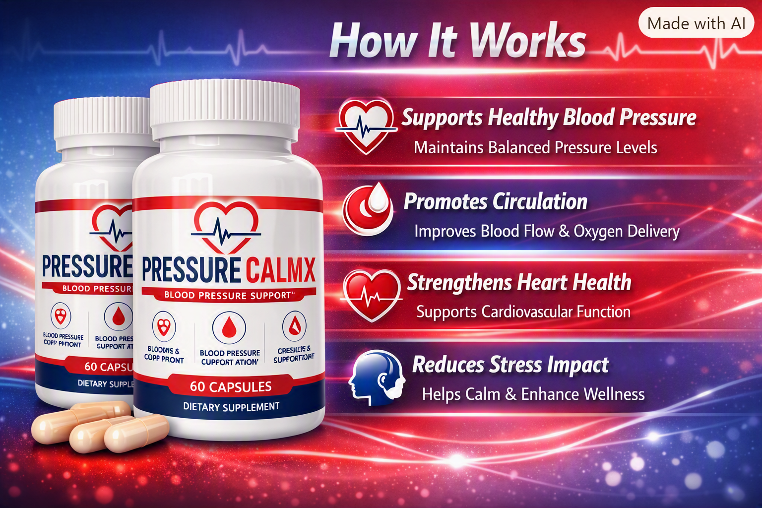 How PressureCalmX works — blood pressure support